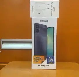 Dijual murah hp samsung A06 4/64 baru buka segel dus