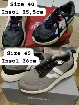 Sepatu Sneakers Piero dan Specs Baru