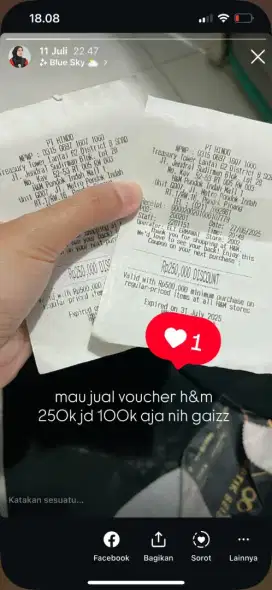 Voucher h&m 250k