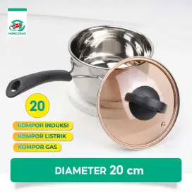 Panci susu stainless tebal bisa kompor induksi