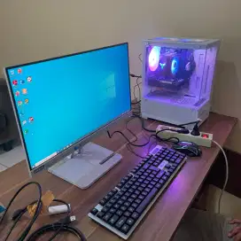 Ready PC set Gaming Grafis i7 RAM 16 SSD 256 VGA 4GB + LED22in FHD IPS