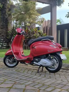 Vespa Sprint 150 ABS IGet 2018 Odo 16rb Nopol N Merah Doff Koko Motor