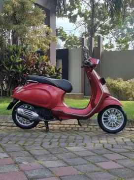 Vespa Sprint 150 ABS IGet 2018 Odo 16rb Nopol N Merah Doff Koko Motor