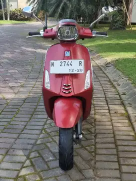 Vespa Sprint 150 ABS IGet 2018 Odo 16rb Nopol N Merah Doff Koko Motor