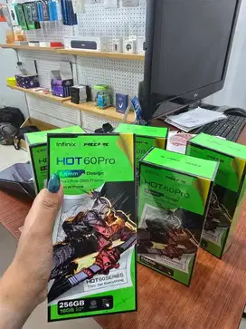 INFINIX HOT 60 PRO 8/256 BATERAI BESAR 5160mAh , Desain tipis 6.6m