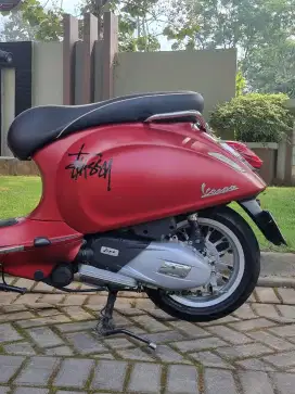 Vespa Sprint 150 ABS IGet 2018 Odo 16rb Nopol N Merah Doff Koko Motor