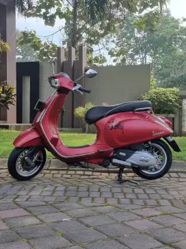 Vespa Sprint 150 ABS IGet 2018 Odo 16rb Nopol N Merah Doff Koko Motor