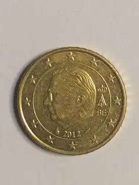 Koin 50 cent Euro Belgium 2012