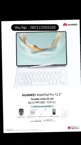 PO Huawei matepad pro 12.2 2025