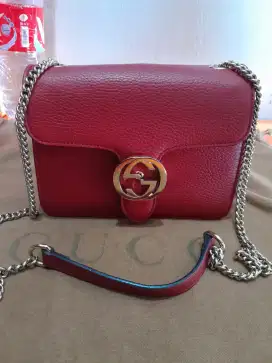 Slingbag/ Tote bag Gucci Small Red Leathers Crossbody Original