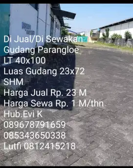 Disewakan Gudang di Parangloe Makassar