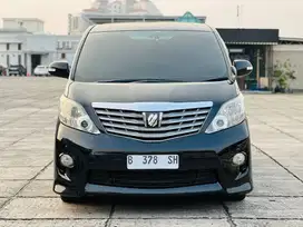 LowKm |Toyota ALPHARD CBU 2.4 S Audioless 2011 Warna Hitam Record 2012