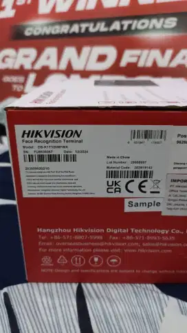 Hikvision DS‑K1T320MFWX Face Recognition Terminal 500 Face 1000 Card