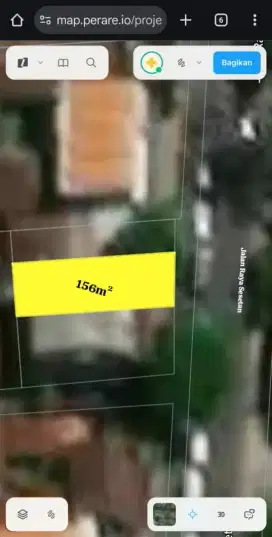 Jual tanah langka jalan utama Sesetan central Denpasar selatan bali