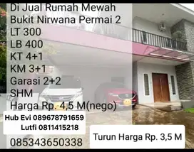 Dijual Rumah Mewah 2 lt di Bukit Nirwana Permai 2 Makassar