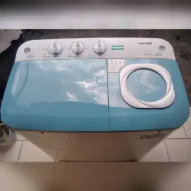 Mesin Cuci Toshiba Dua Tabung Normal Mulus Istimewa Fungsi No Minus