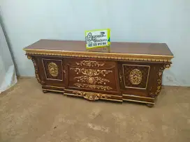 Bufet tv ukiran spanyol full kayu jati