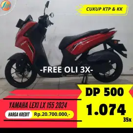 KREDIT DP CUMA 500RIBU YAMAHA LEXI LX 155 2024 SEKEN BERGARANSI KTP KK