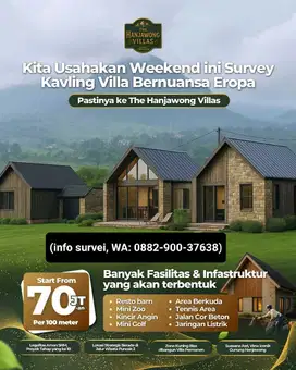 Tanah kavling Bogor Kavling Villa Bergaya Eropa (Hanjawong Villas)