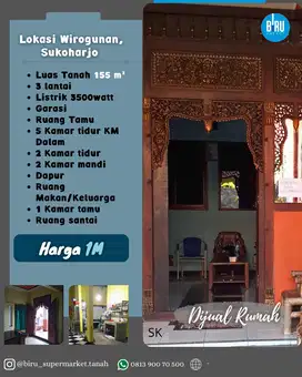 Rumah Tiga Lantai Siap Huni di Sukoharjo