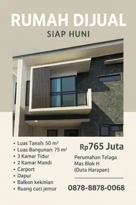 Rumah Estetik Dekat Danau Duta Harapan