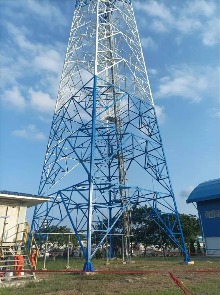 Jasa Pengecatan Tower BTS SST Tower Telkom dll di Seluruh Indonesia
