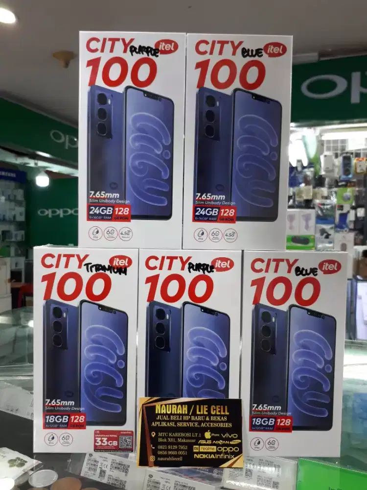 Itel City 100 6/128gb Dan 8/128gb New