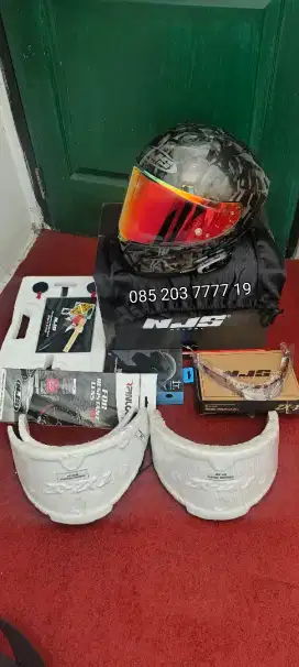 Helm ZX-1R Carbon Forged size XL Paket Lengkap