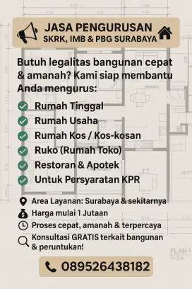 Jasa pembuatan SKRK IMB/PBG