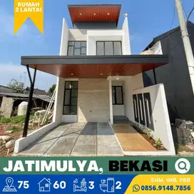 Rumah dijual Baru 2 Lantai Jatimulya, Bekasi 10 Menit Pintu Tol Timur