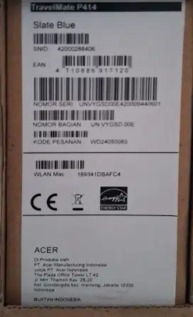 Di jual laptp Acer travelmate P414 slate Blue Intel core i5 16gb 512gb