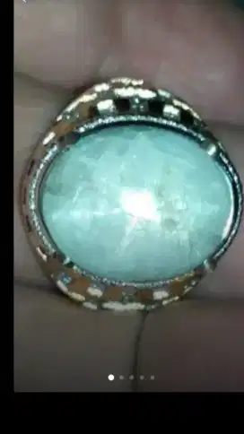 Jual Batu Cincin Permata Light Blue Sapphire Star