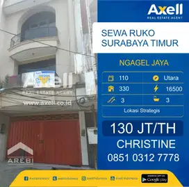 Ruko 3 Lantai Ngagel Jaya Disewakan