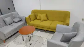 Sofa 3+2+1 seater 99% LIKE NEW bagus dan kuat