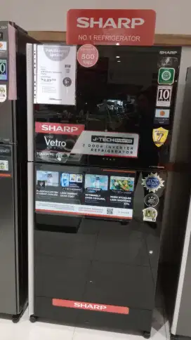 SHARP REFRIGERATOR BIG VETRO JTECH INVERTER PLASMACLUSTER HANYA 8JTAN