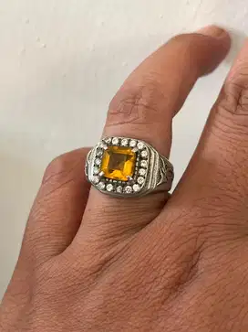 Natural cincin batu citrine