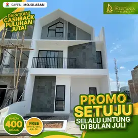 Rumah Baru 2 Lantai Dekat Tol Palur, Promo Juli Pasti Untung
