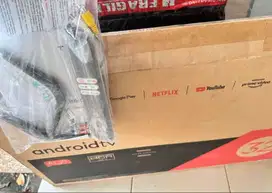 NEW!! ANDROID TV TCL FULL SET ORIGINAL LCD PECAH ADA DUS
