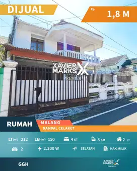 Dijual Cepat Nego Sampe Deal Rumah 2 Lantai Kota Malang Daerah Rampal
