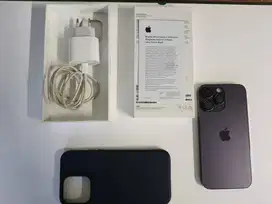 Iphone 14 ProMax 128gb Purple ex Ibox BH 83% Mulus Banyak Bonus
