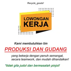 LOWONGAN GUDANG DAN PRODUKSI