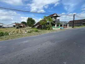 Siap bangun tanah Berbah kalasan dijual cepat tepi aspal