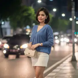 Cardigan Wanita Polos Lengan Panjang – Bahan Adem & Nyaman [Uniqlo]