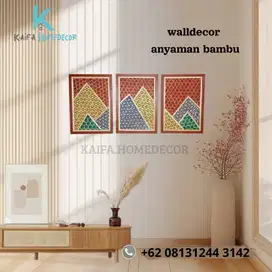 Walldecoranyamanbambu/dekorasirumah/homedecore/hiasan dinding/
