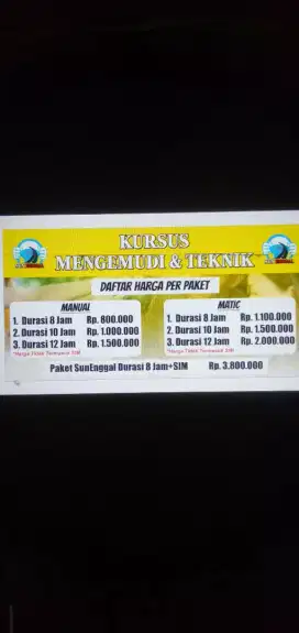 Kursus mengemudi