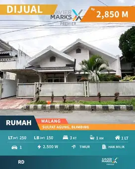 e094 Rumah Classic Terawat di Kawasan Sulfat Agung Malang Kota