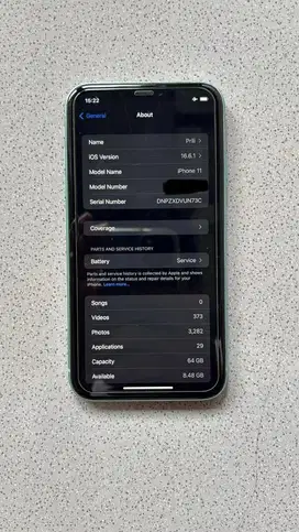 Iphone 11 64GB Second Original iBox