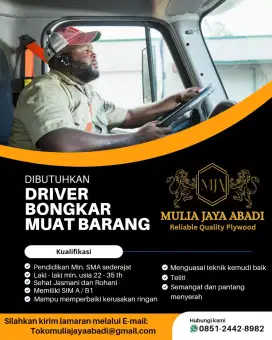 Lowongan driver bongkar muat barang