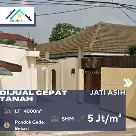 Jati Asih Bekasi Dijual Tanah Lokasi Strategis Samping Jalan Raya