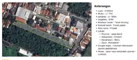 Tanah strategis di jl Raya WERU Plered cirebon